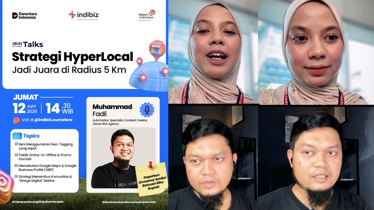 Antusias! Peserta Instagram Live Indibiz Aktif Diskusikan Strategi Hyperlocal Radius 5km untuk UMKM
