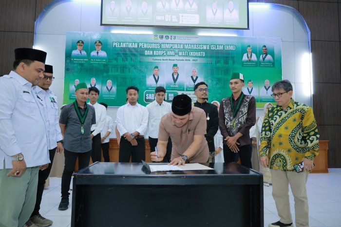 Syech Muharram Ajak Mahasiswa HMI Aceh Besar Jadi Mitra Strategis Bangun Daerah
