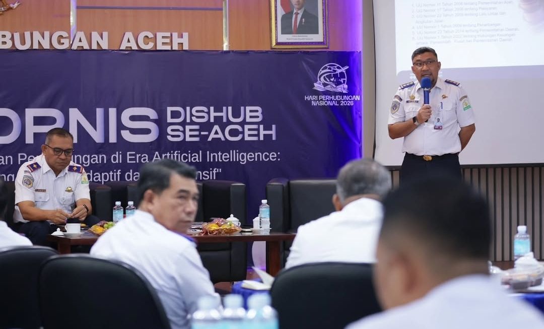 Rakornis Dishub se-Aceh Bahas Pemanfaatan AI sebagai Alat Bantu Transformasi Transportasi 
