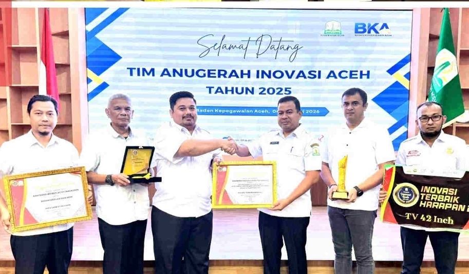 BKA Raih Dua Penghargaan Anugerah Inovasi Aceh 2025